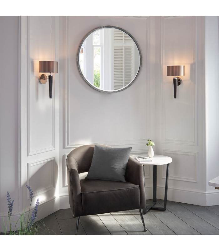 Corvina 1 Light Indoor Wall Light Wood & Silver-3