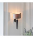 Corvina 1 Light Indoor Wall Light Wood & Silver-4