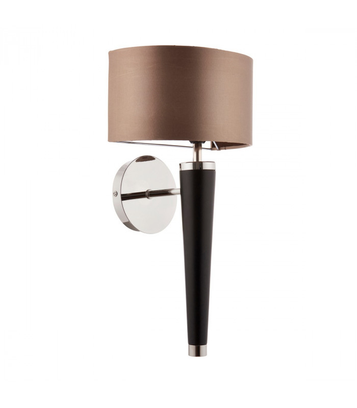 Corvina 1 Light Indoor Wall Light Wood & Silver, B22