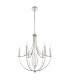 Whistle 6 Light Multi Arm Ceiling Pendant Polished Nickel, E14 - End of Line