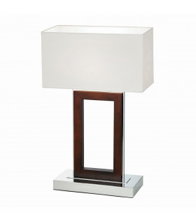 Portal Table Lamp Dark Wood
