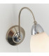 Petal 1 Light Wall Light Satin Chrome-4