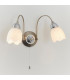 Petal 2 Light Indoor Wall Light Satin Chrome-1