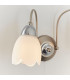 Petal 2 Light Indoor Wall Light Satin Chrome-5