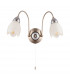 Petal 2 Light Indoor Wall Light Satin Chrome-6