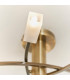 Havana 6 Light Semi Flush Multi Arm Ceiling Light Antique Brass Glass, G9