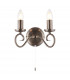 Trafford 2 Light Indoor Candle Wall Light Antique Silver