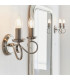 Trafford 2 Light Indoor Candle Wall Light Antique Silver-3