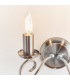 Trafford 2 Light Indoor Candle Wall Light Antique Silver-5