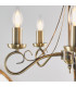 Trafford 5 Light Multi Arm Ceiling Pendant Candle Antique Brass-4