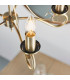 Trafford 5 Light Multi Arm Ceiling Pendant Candle Antique Brass-5