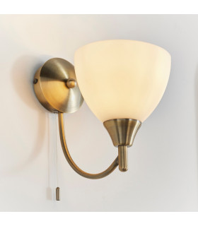 Alton 1 Light Wall Light Antique Brass-1