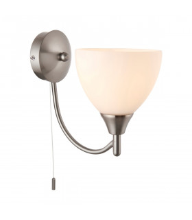Alton 1 Light Wall Light Satin Chrome