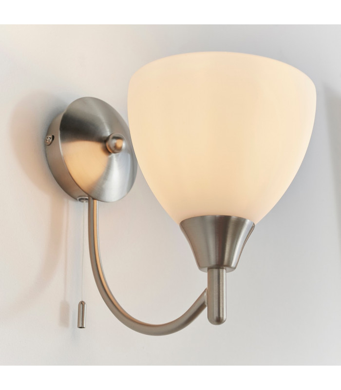 Alton 1 Light Wall Light Satin Chrome-4