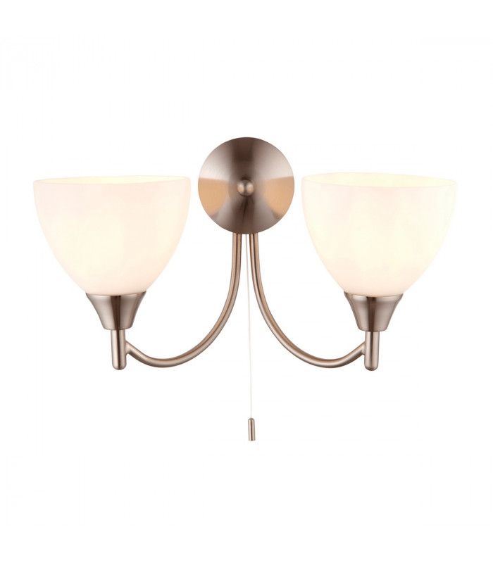 Alton 2 Light Indoor Wall Light Satin Chrome