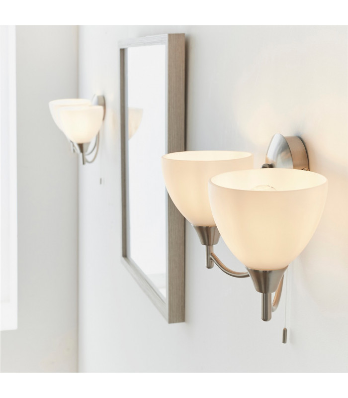 Alton 2 Light Indoor Wall Light Satin Chrome-3