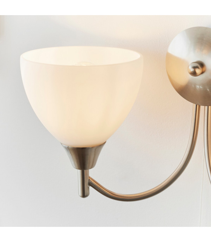 Alton 2 Light Indoor Wall Light Satin Chrome-4