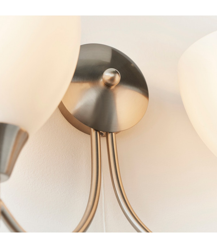 Alton 2 Light Indoor Wall Light Satin Chrome-6