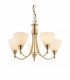 Alton 5 Light Multi Arm Ceiling Pendant Antique Brass