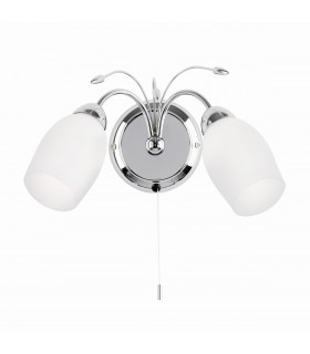 Meadow 2 Light Indoor Wall Light Chrome