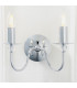 Parkstone 1 Light Indoor Candle Wall Light Chrome-3