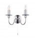 Parkstone 1 Light Indoor Candle Wall Light Chrome-6