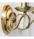 Bernice 2 Light Indoor Candle Wall Light Antique Brass-4