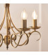 Bernice 5 Light Multi Arm Ceiling Pendant Antique Brass-4