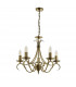 Bernice 5 Light Multi Arm Ceiling Pendant Antique Brass, E14