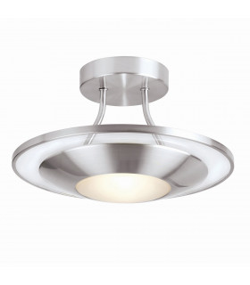 Firenz 1 Light Flush Ceiling Light Frosted Glass