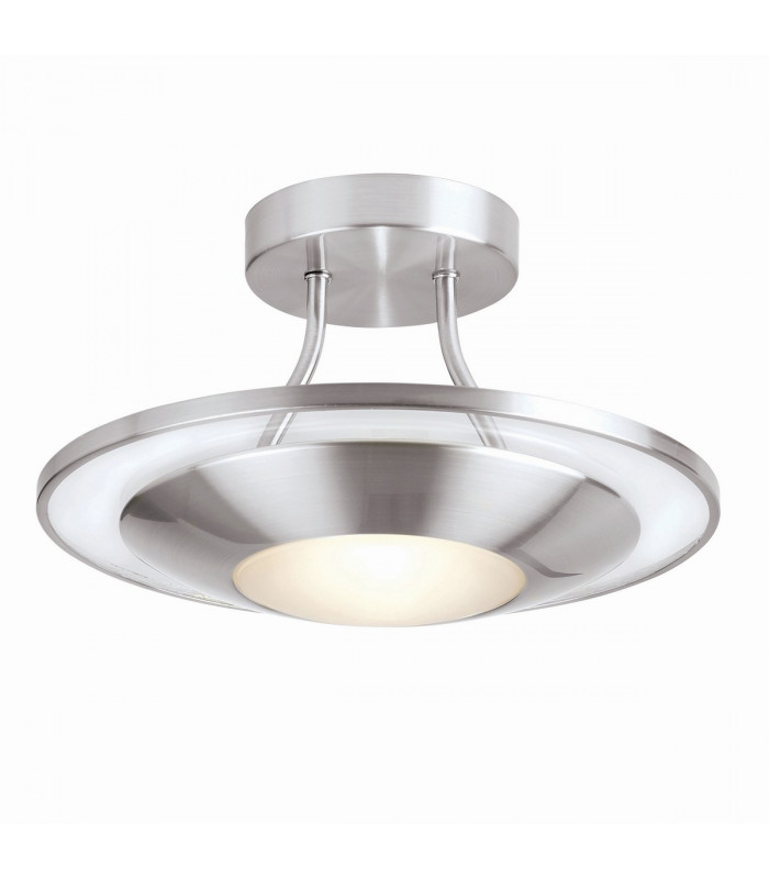 Firenz 1 Light Flush Ceiling Light Frosted Glass