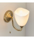 Haughton 1 Light Wall Light Antique Brass-6
