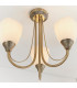 Haughton 3 Light Semi Flush Multi Arm Ceiling Light Antique Brass-3