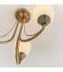 Haughton 3 Light Semi Flush Multi Arm Ceiling Light Antique Brass-6