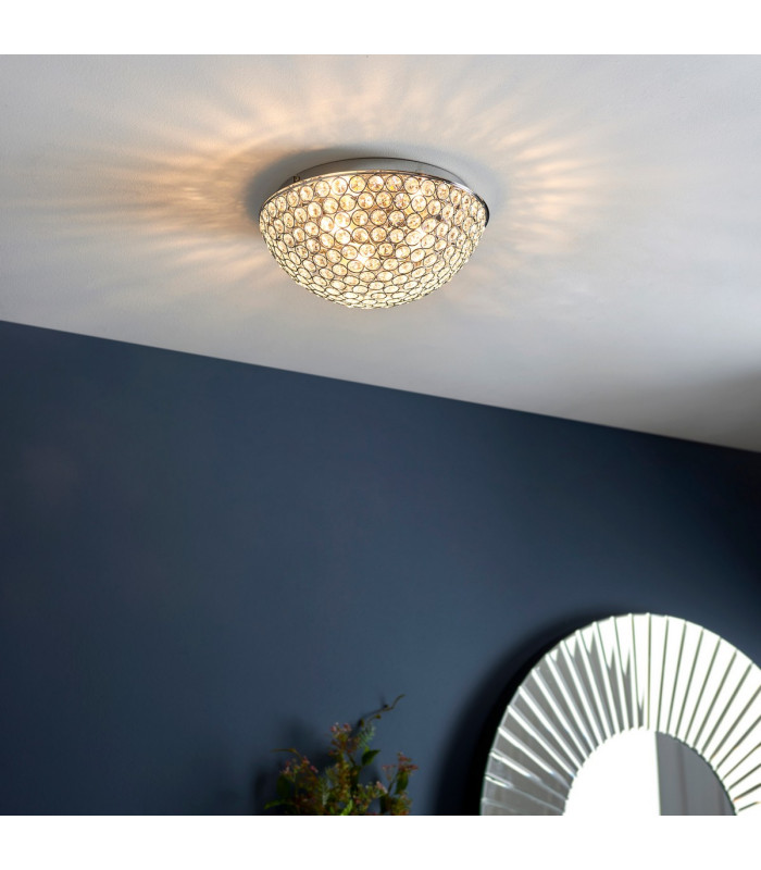 Chryla 3 Light Bathroom Flush Ceiling Light Chrome-2