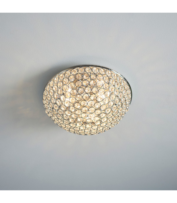 Chryla 3 Light Bathroom Flush Ceiling Light Chrome-3
