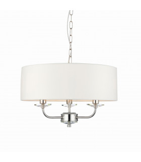 Nixon 3 Light Multi Arm Ceiling Pendant Nickel Plate