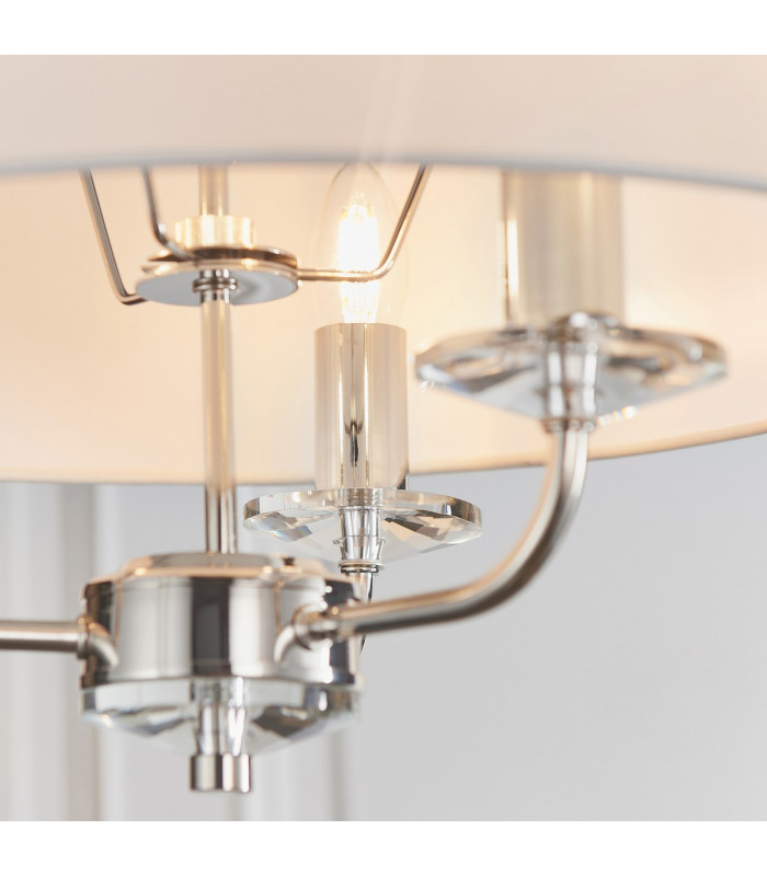 Nixon 3 Light Multi Arm Ceiling Pendant Nickel Plate-5