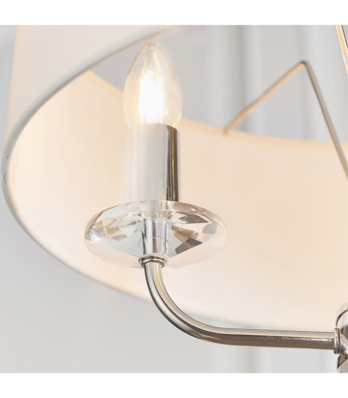 Nixon 3 Light Multi Arm Ceiling Pendant Nickel Plate-6