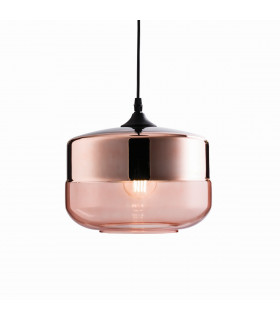 Willis 1 Light Ceiling Pendant Cognac Tinted