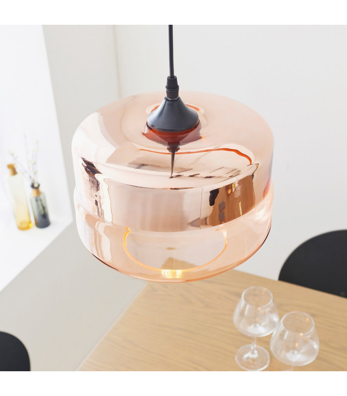 Willis 1 Light Ceiling Pendant Cognac Tinted-3