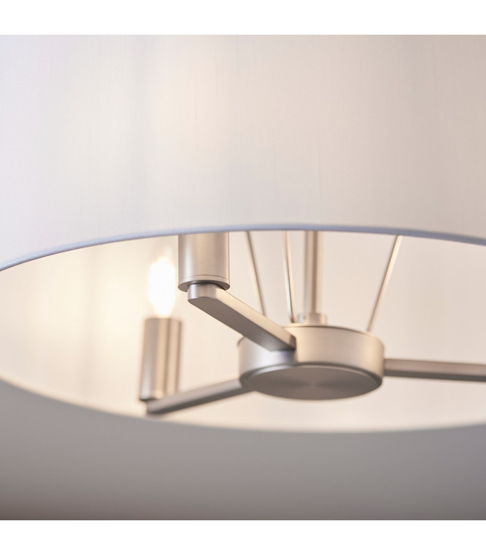 Daley 3 Light Multi Arm Ceiling Pendant Matt Nickel-4