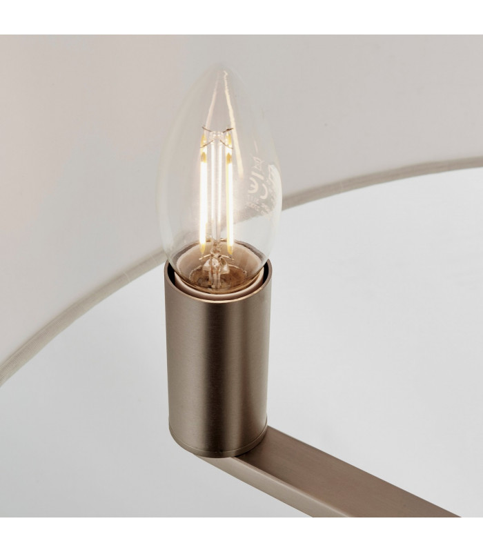 Daley 3 Light Multi Arm Ceiling Pendant Matt Nickel-5