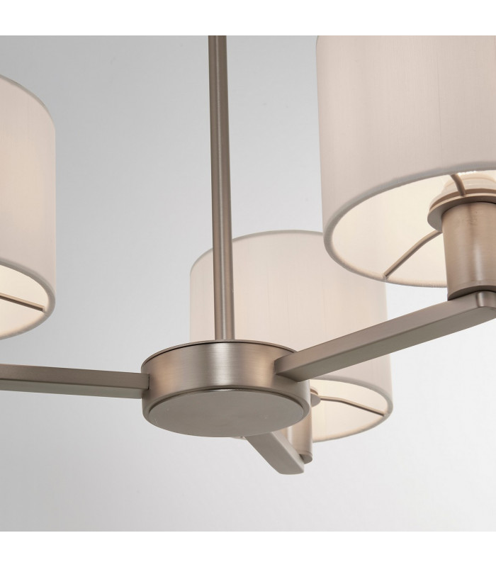 Daley 3 Light Multi Arm Ceiling Pendant Matt Nickel-4