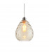Eileen Ceiling Pendant Light Cognac Rippled Glass