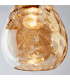 Eileen Ceiling Pendant Light Cognac Rippled Glass-2