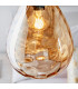 Eileen Ceiling Pendant Light Cognac Rippled Glass-3