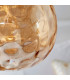 Eileen Ceiling Pendant Light Cognac Rippled Glass-5