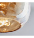 Eileen Ceiling Pendant Light Cognac Rippled Glass-6