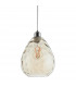 Eileen Ceiling Pendant Light Cognac Rippled Glass, E27